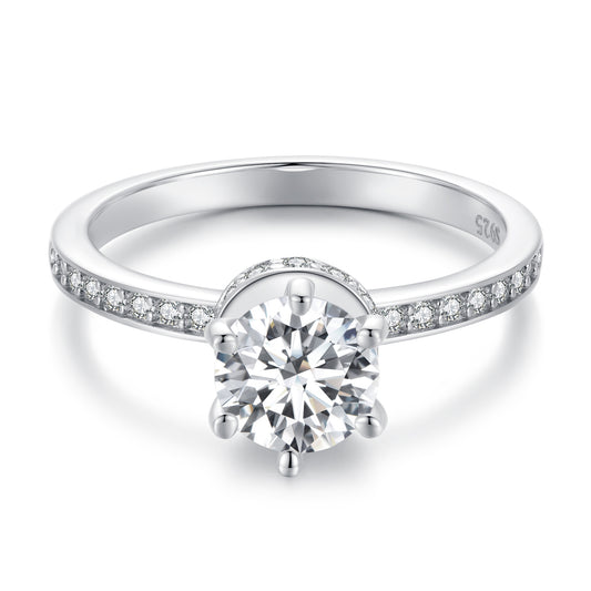 Dazzling Moissanite Wedding Ring