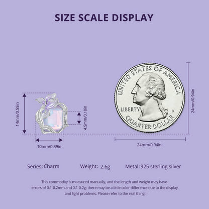 Crystal Iris Charm