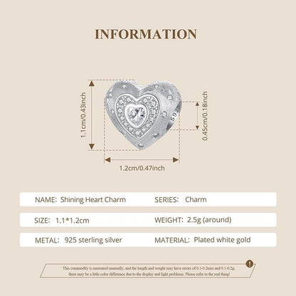 Shining Heart Charms