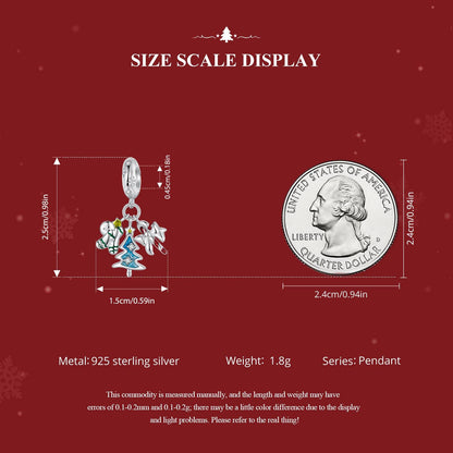 Festive Christmas Pendant Charm