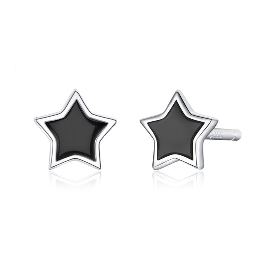 Pentagon Star Stud Earrings