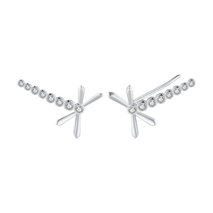 Dragonfly Dangle Stud Earrings
