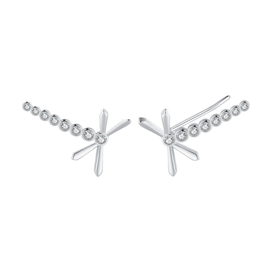 Dragonfly Dangle Stud Earrings