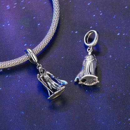 Wand-wielding Grim Reaper Pendant Charm