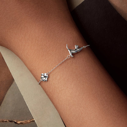 Whimsical Cat Silhouette Bracelet