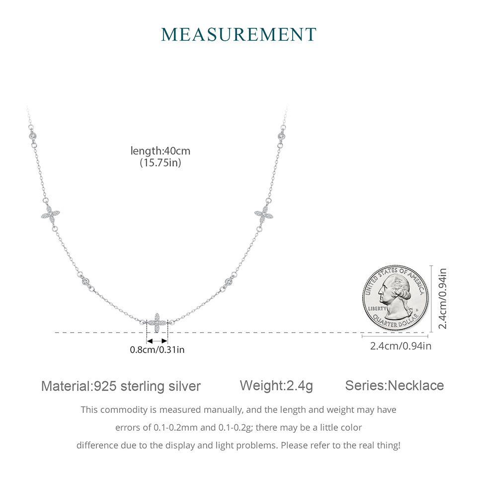 Floral Motif Neck Chain Necklace