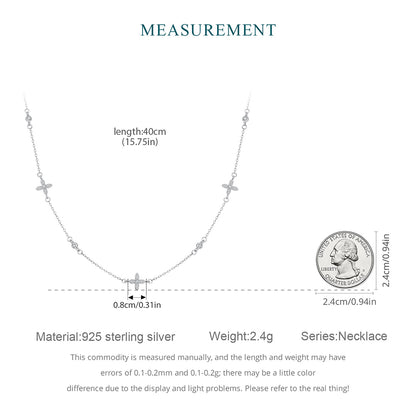 Floral Motif Neck Chain Necklace