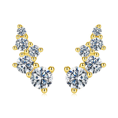 Bubble Moissanite Studs