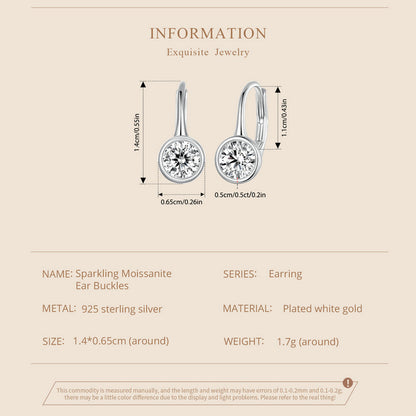 Sparkling Moissanite Spring Ear Climbers