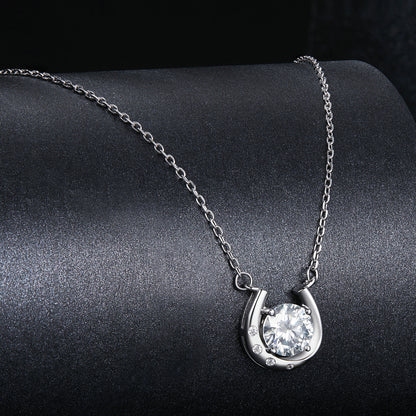 Horseshoe Moissanite Necklace