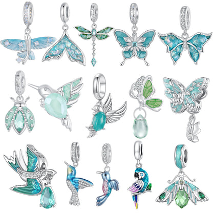 Bird Butterfly Insect Charm Collection