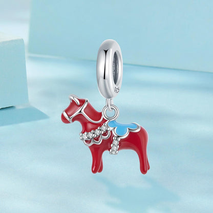 Dala Horse Pendant Charm