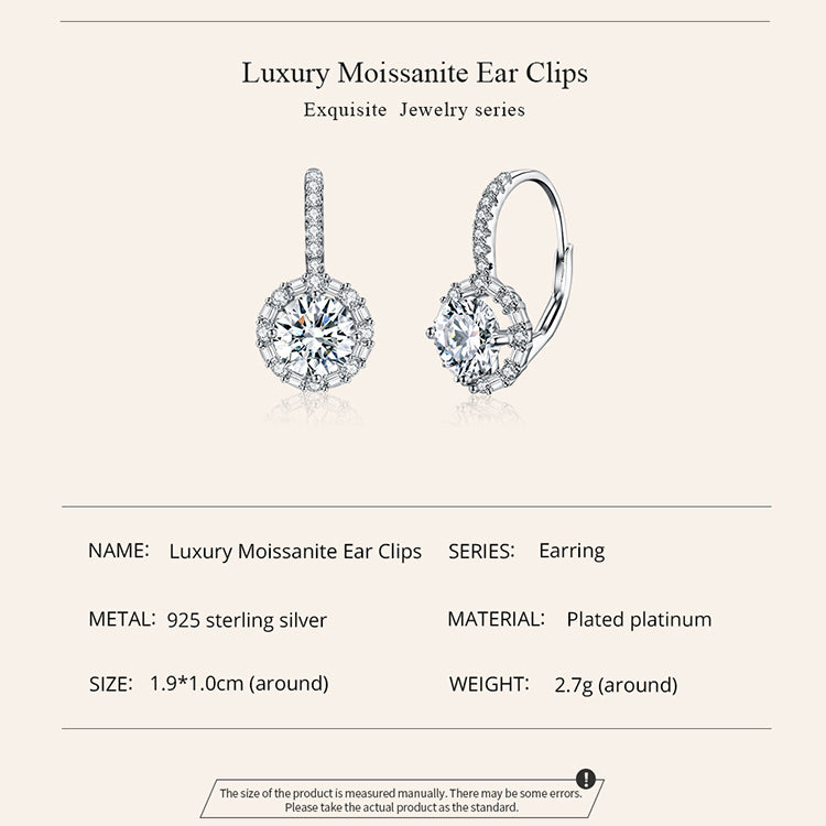 Luxurious Moissanite Ear Climbers