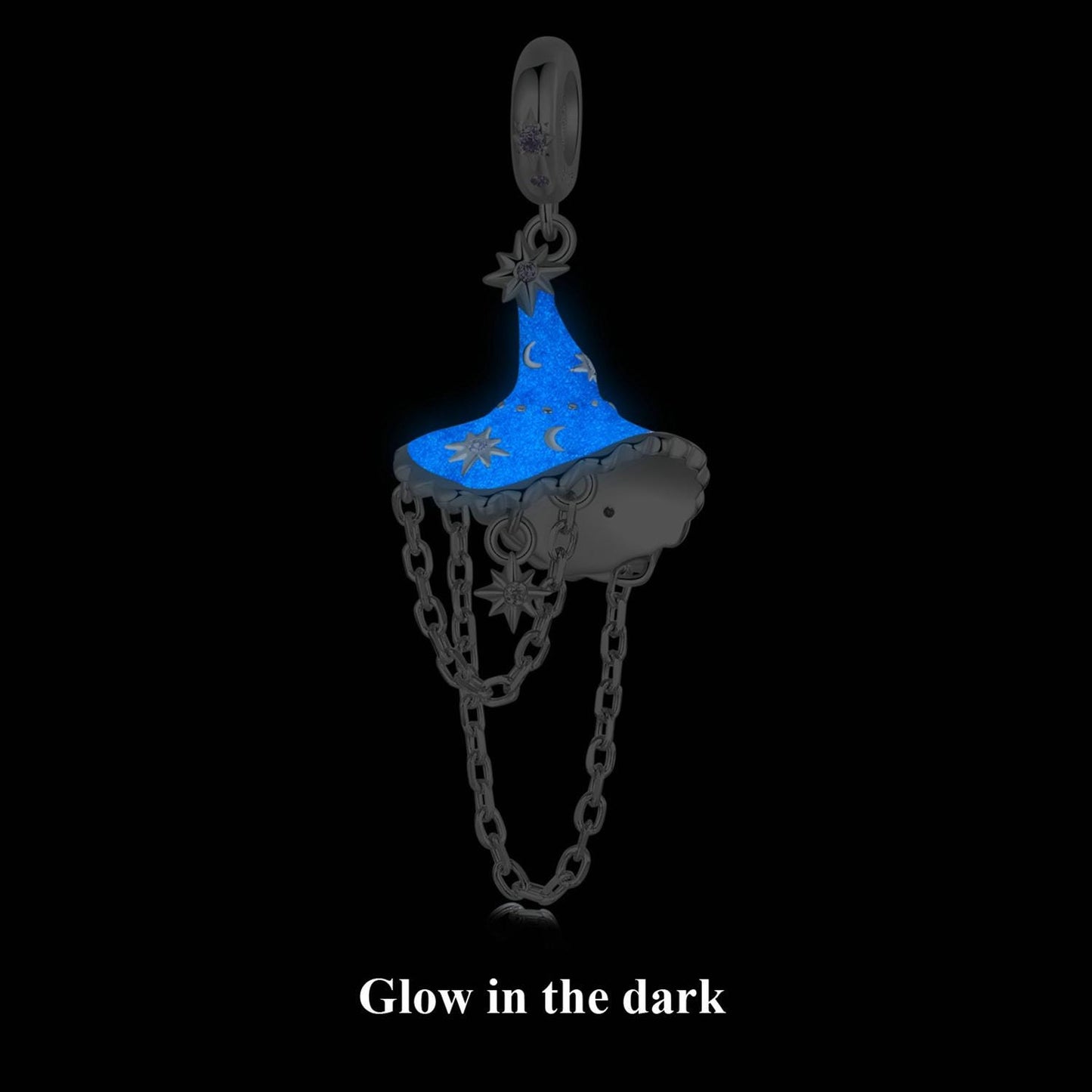 Luminous Witch Hat Pendant Charm