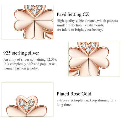 Four-Leaf Clover Hoop Earrings