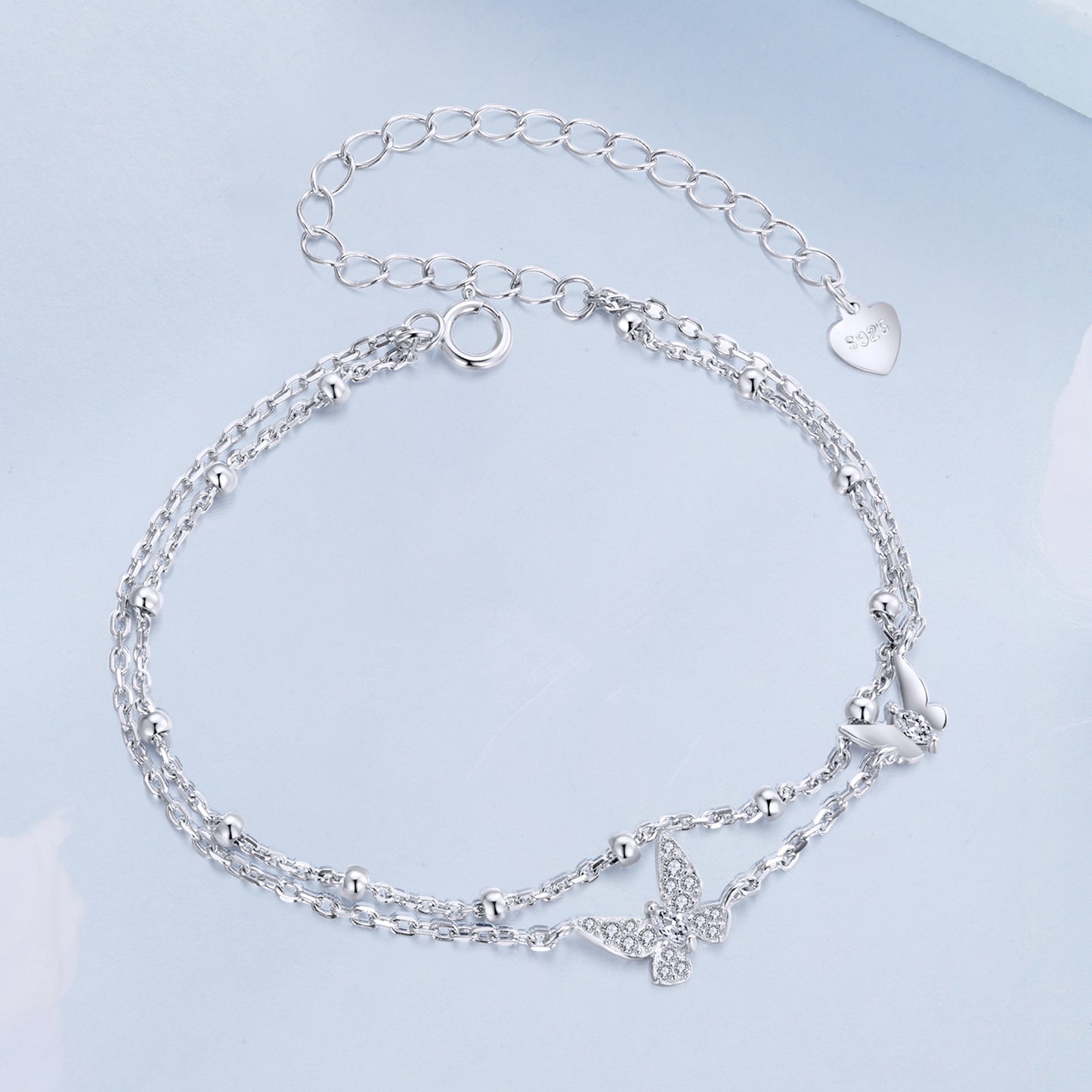Double Layer Butterfly Bracelet