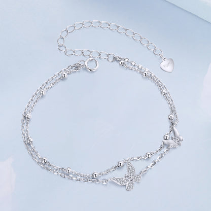 Double Layer Butterfly Bracelet