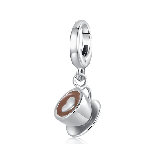 Coffee Cup Clasp Pendant Charm