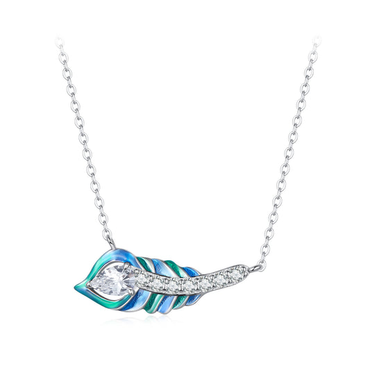 Feather Drop Necklace
