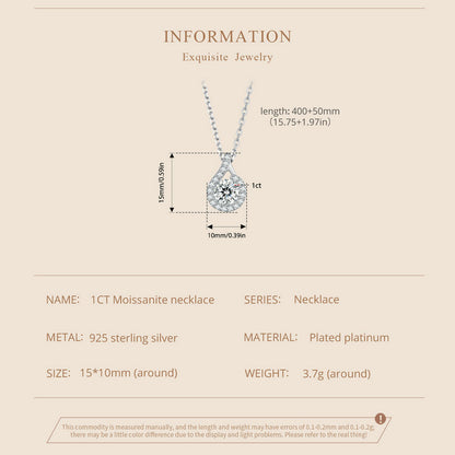 1ct Moissanite Necklace