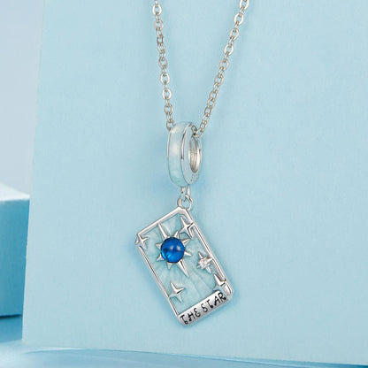 Star Tarot Card Pendant Charm