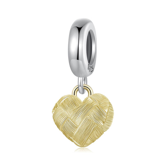 Weaved Heart Pendant Charm