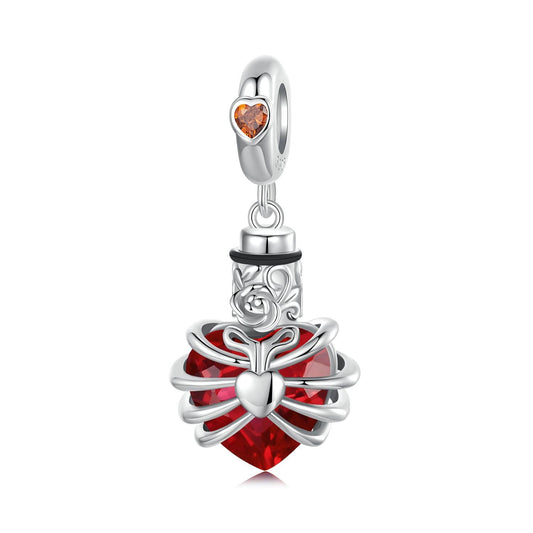 Red Heart Pendant Charm