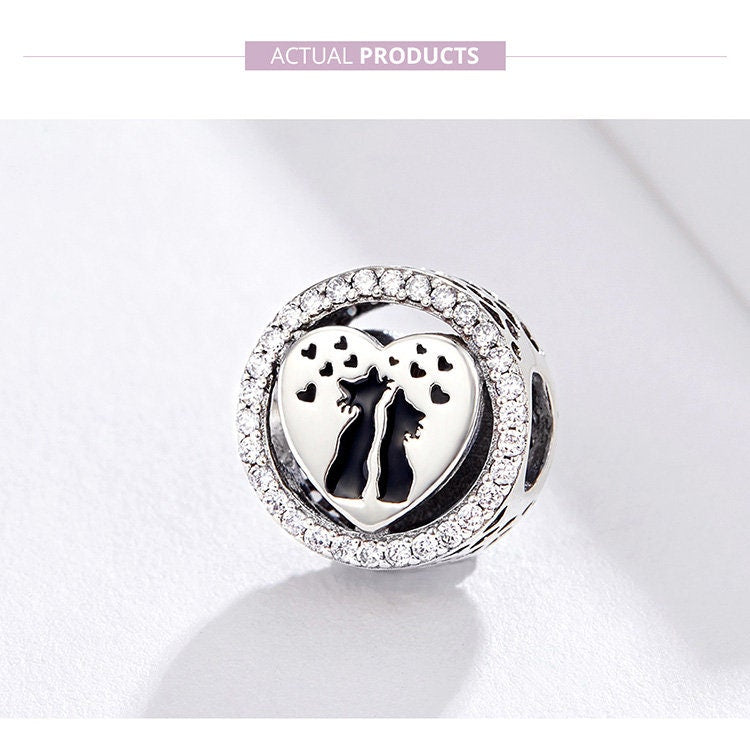 Cats in Love Charm