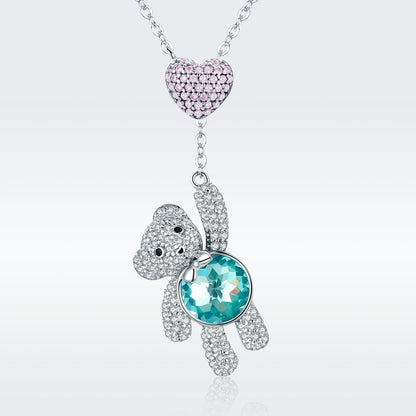 Sweet Bear Sterling Silver Necklace