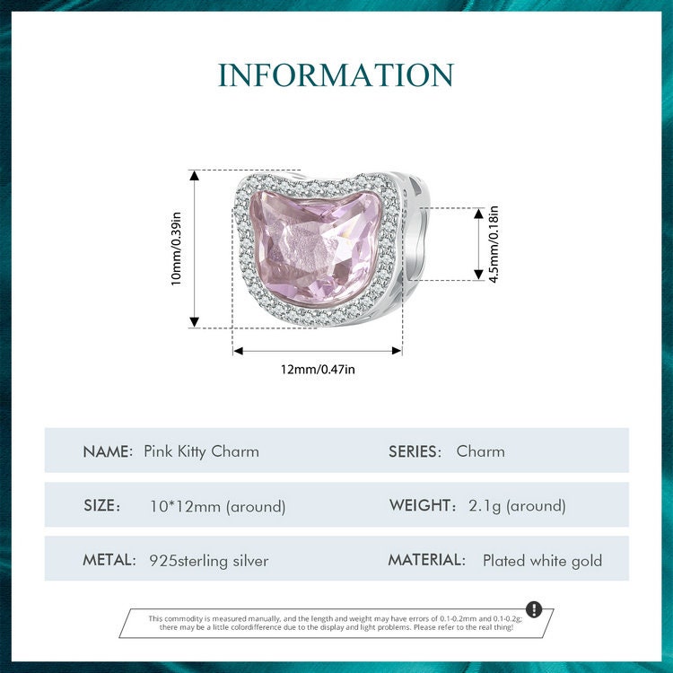 Pink Kitty Charm