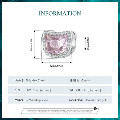 Pink Kitty Charm
