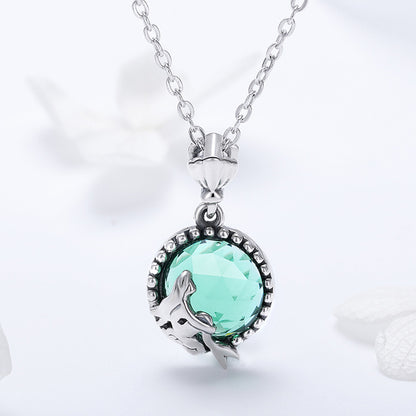 Mermaid Romance Sterling Silver Necklace