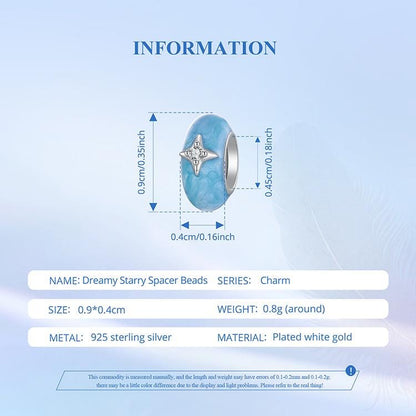 Dreamy Starry Spacer Beads Charm