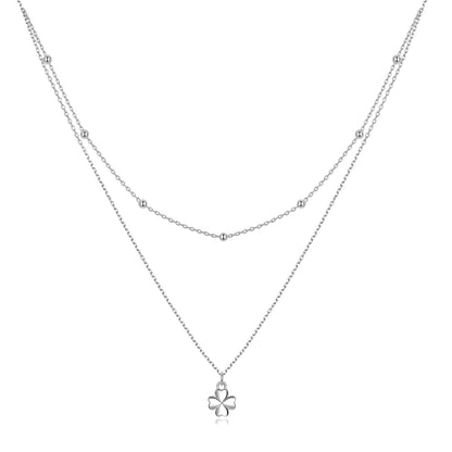 Double-Layer Clover Necklace
