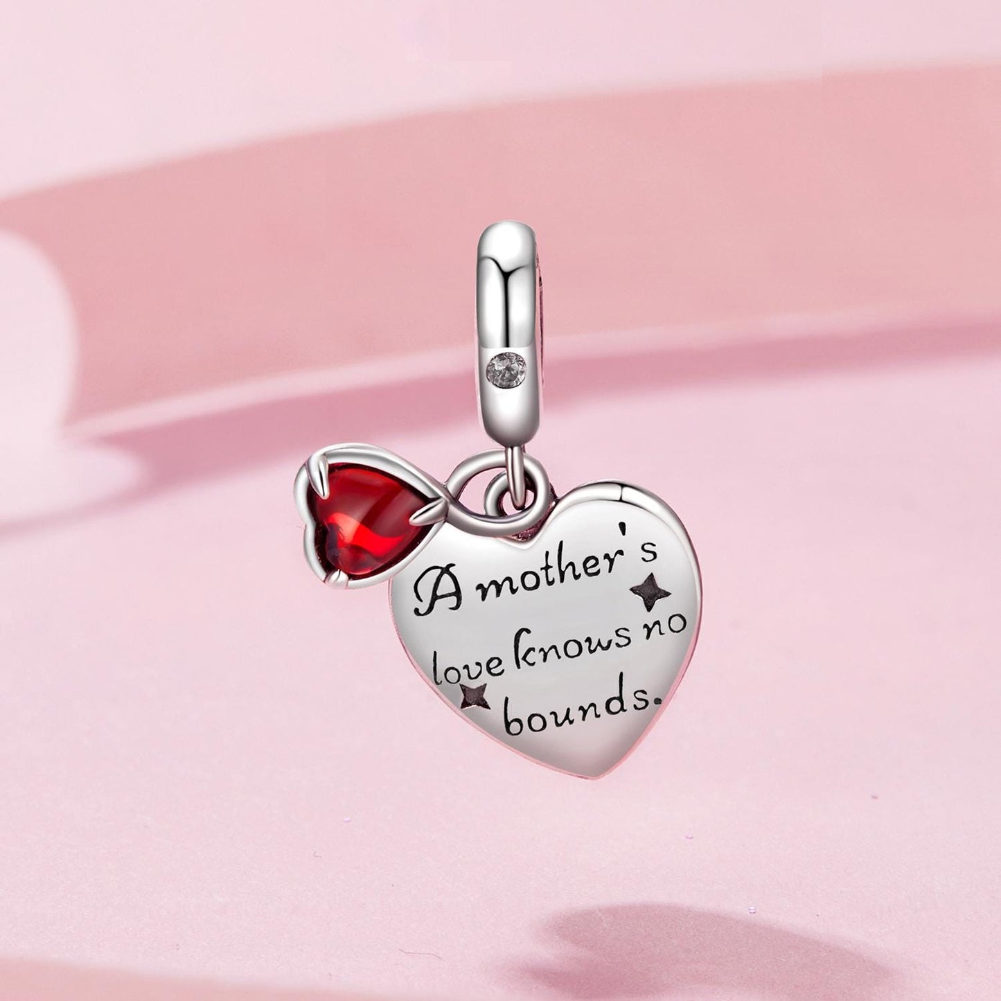Mother's Day Heart Pendant Charm