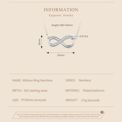 Moebius Strip Moissanite Necklace