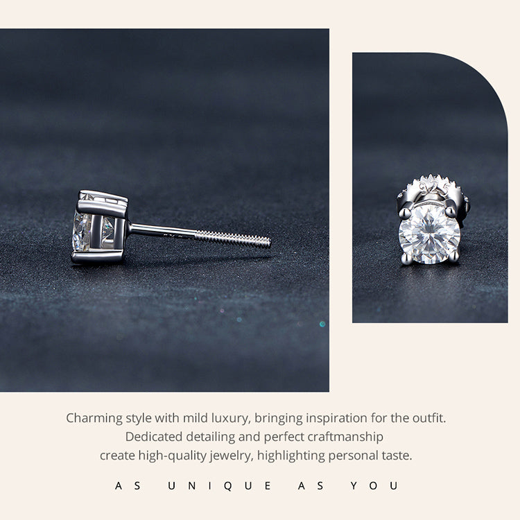 Dazzling Moissanite Studs