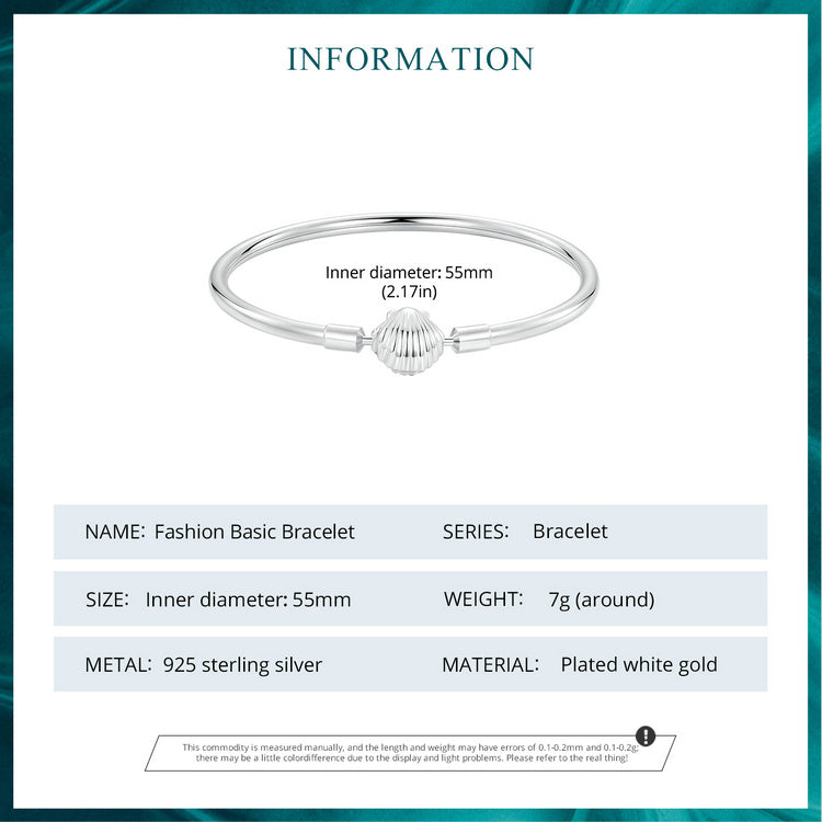 Classic Shell Bangle Bracelet
