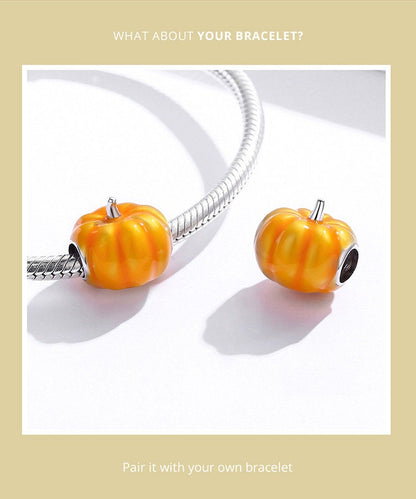 Golden Pumpkin Charm