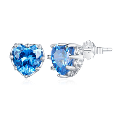 September Birthstone Stud Earrings