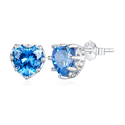 September Birthstone Stud Earrings