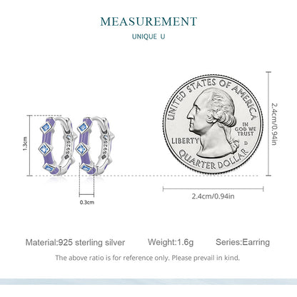 Aqua Spinel Clip Earrings