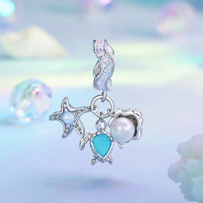 Blue Ocean Pendant Charm