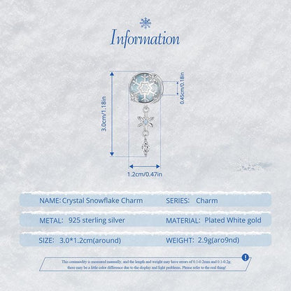 Crystal Snowflake Charm