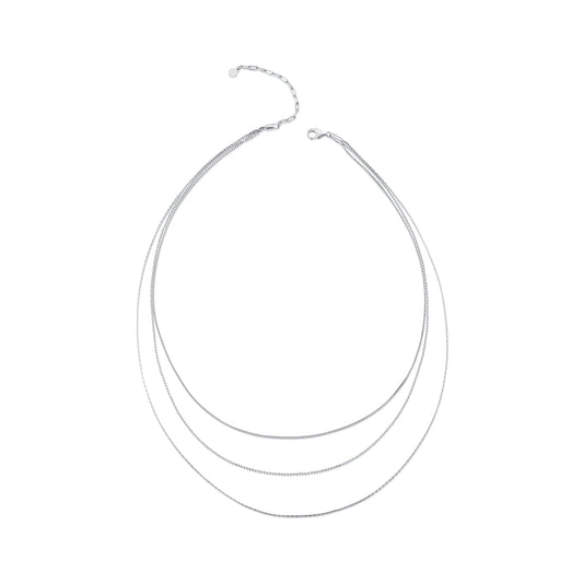 Triple-Layer Chain Necklace