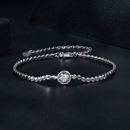 0.5ct Sparkling Moissanite Bracelet