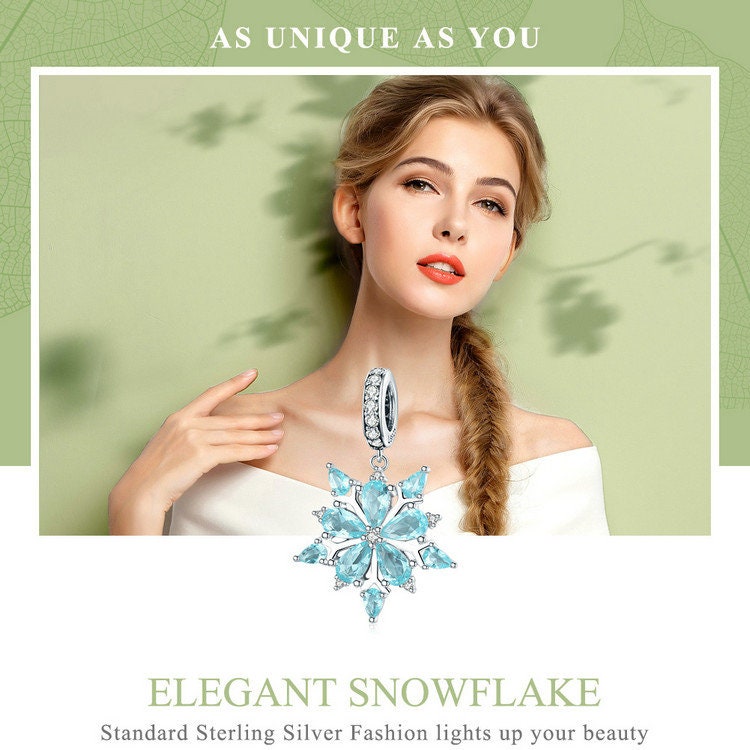 Christmas Theme Snowflake Charm