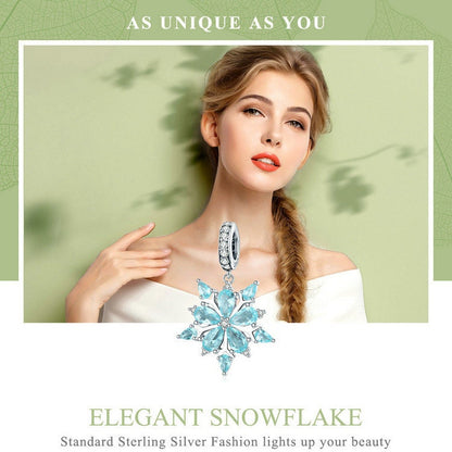 Christmas Theme Snowflake Charm