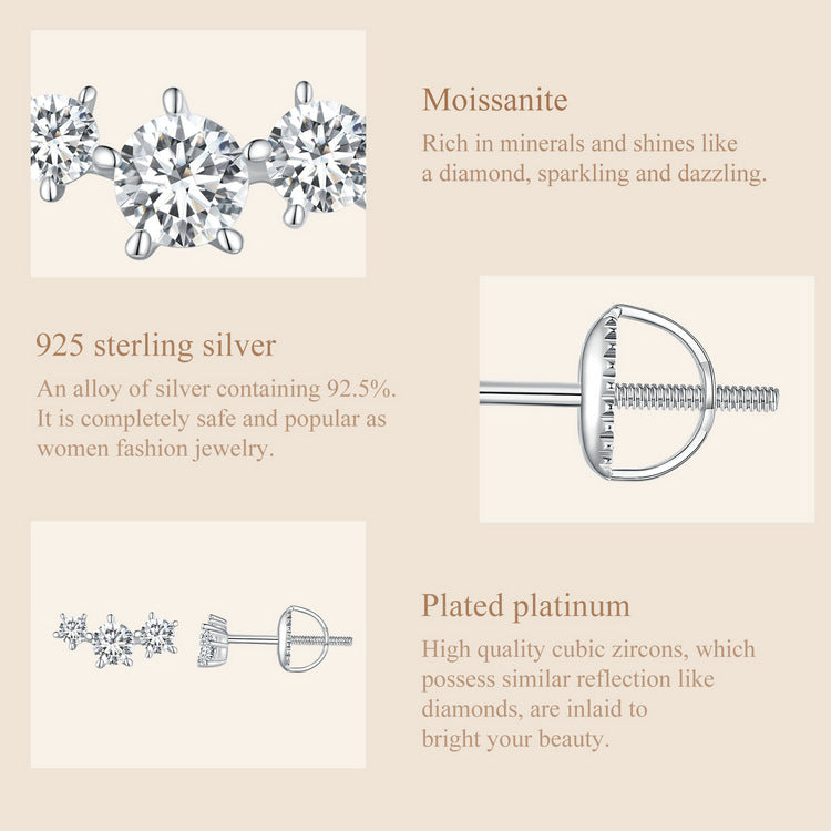 Constellation Moissanite Studs