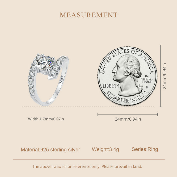 1 Carat Fashion Moissanite Ring